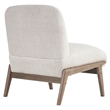 Inspire Contemporary Velvet & Solid Wood Accent Chair - Beige & Walnut