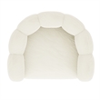 Inspire Modern Faux Fur Accent Chair - Ivory