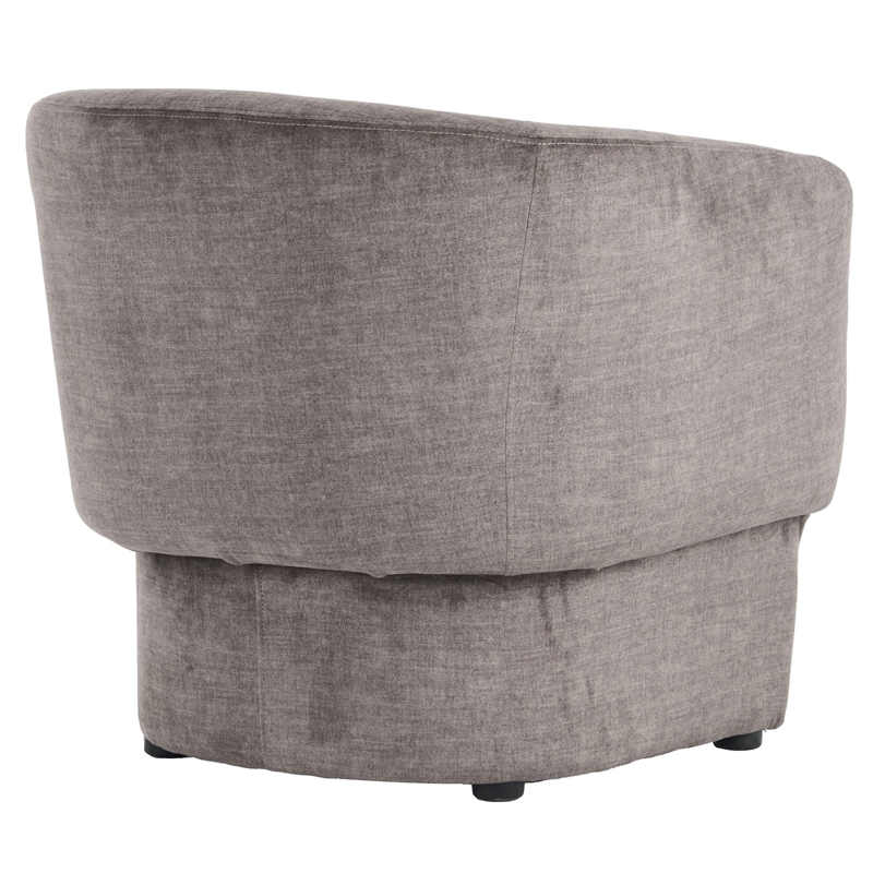 Inspire Contemporary Velvet Accent Chair - Dark Taupe