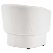 Inspire Contemporary Fabric Accent Chair - White Boucle