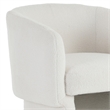 Inspire Contemporary Fabric Accent Chair - White Boucle
