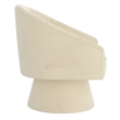 Inspire Modern Velvet Accent Chair - Ivory