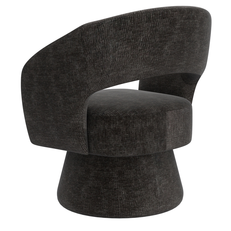 Inspire Modern Fabric Accent Chair - Charcoal