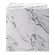 Inspire Contemporary ECC Concrete Square Accent Table - White