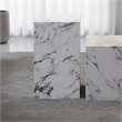 Inspire Contemporary ECC Concrete Tall Accent Table - White
