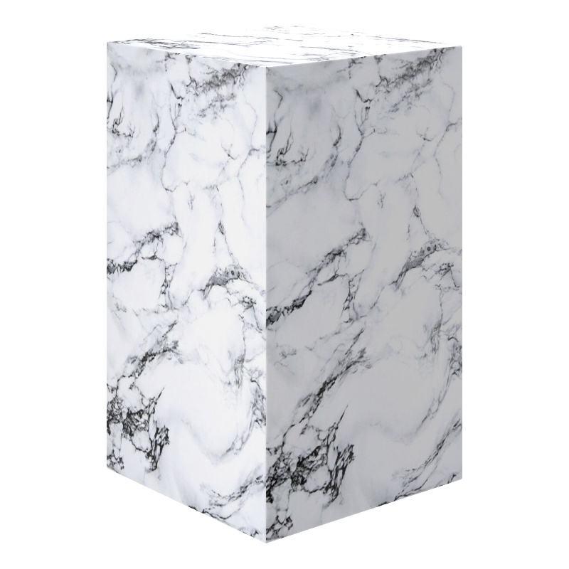 Inspire Contemporary ECC Concrete Tall Accent Table - White