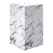 Inspire Contemporary ECC Concrete Tall Accent Table - White