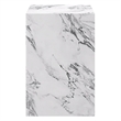 Inspire Contemporary ECC Concrete Square Accent Table in White