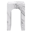 Inspire Contemporary ECC Concrete Square Accent Table in White