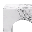 Inspire Contemporary ECC Concrete Square Accent Table in White