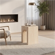 Inspire Contemporary ECC Concrete Square Accent Table - Travertine