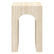 Inspire Contemporary ECC Concrete Square Accent Table - Travertine