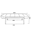 Inspire Mid-Century Modern Faux Leather & Metal Bench - Black & Walnut