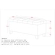 Modern Faux Leather Rectangular Storage Ottoman Bench White