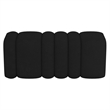 WHI Contemporary Boucle Fabric Large Ottoman Bench Black