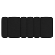 WHI Contemporary Boucle Fabric Large Ottoman Bench Black