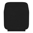 WHI Contemporary Boucle Fabric Small Square Ottoman Black