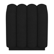 WHI Contemporary Boucle Fabric Small Square Ottoman Black