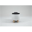 Home 2 Office Cat Condo Fabric Pet House Ottoman in Multi-Color