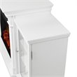 Real Flame Calie TV Stand with Electric Fireplace in White