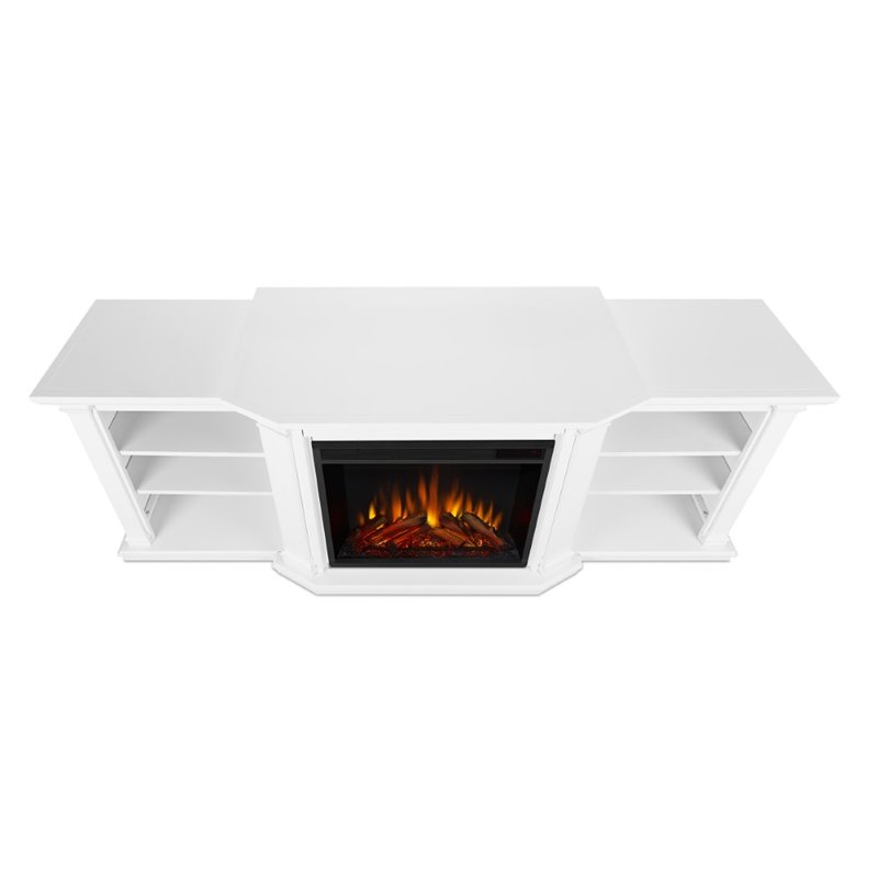 Real Flame Velmont Electric Fireplace Entertainment Unit in White