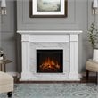 Real Flame Kipling Electric Fireplace in White Marble