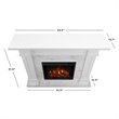 Real Flame Kipling Electric Fireplace in White Marble