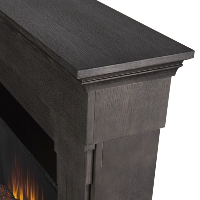 Real Flame Crawford Electric Fireplace in Gray
