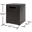 Real Flame Lanesboro Steel Propare Tank Cover in Gray