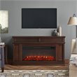 Real Flame Torrey Landscape Electric Fireplace in Dark Walnut