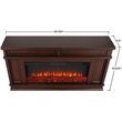 Real Flame Torrey Landscape Electric Fireplace in Dark Walnut