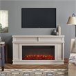 Real Flame Torrey Landscape Electric Fireplace in Bone White