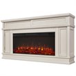 Real Flame Torrey Landscape Electric Fireplace in Bone White
