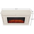 Real Flame Torrey Landscape Electric Fireplace in Bone White