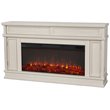 Real Flame Torrey Landscape Electric Fireplace in Bone White