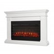 Real Flame Beau Amish Style Solid Wood Electric Fireplace in White