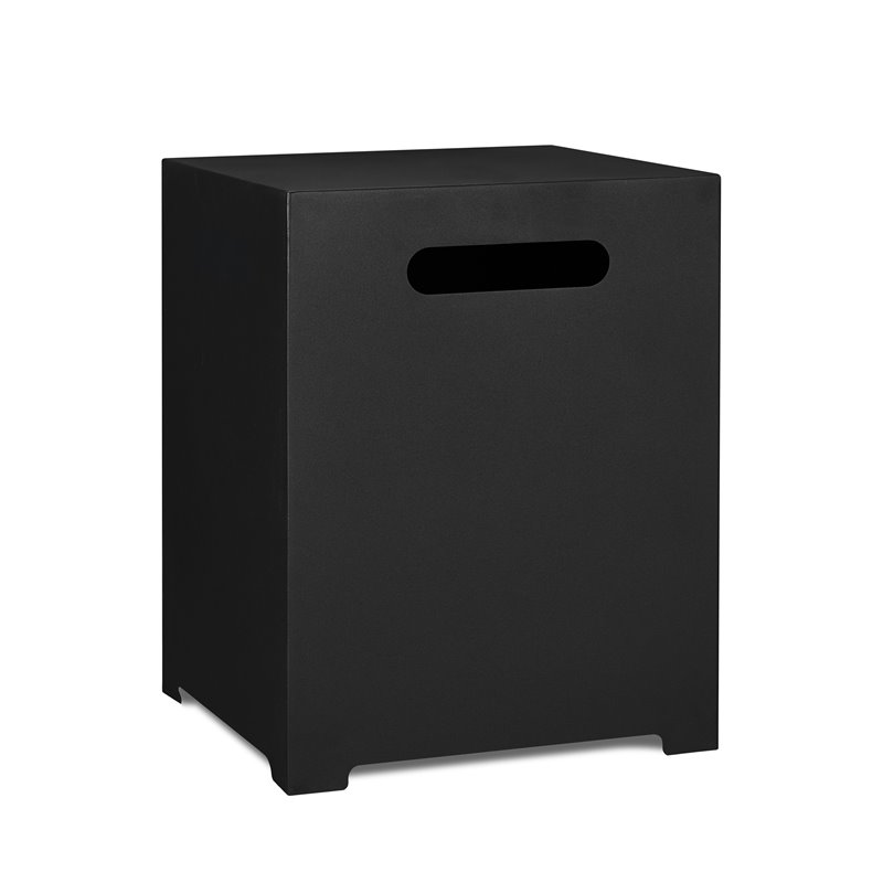 Real Flame Steel Propane Tank Cover in Black