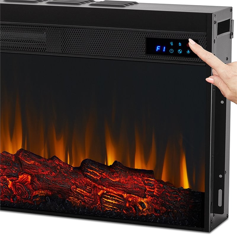 Real Flame Monte Vista Electric Fireplace Entertainment Center in White