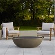 Real Flame Riverside Oval Powder Coated Steel Lid in Black