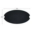 Real Flame Riverside Oval Powder Coated Steel Lid in Black