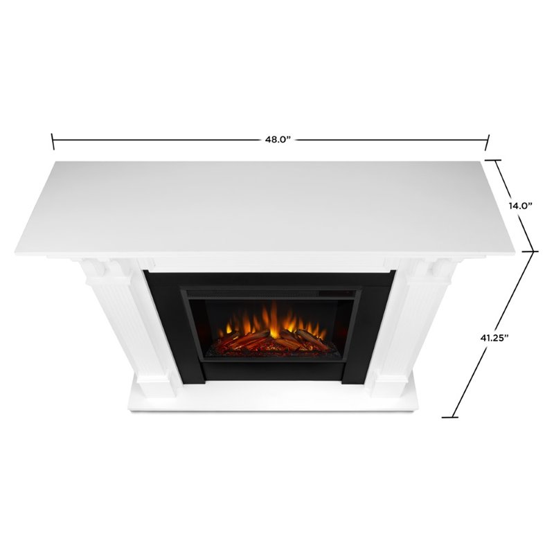 Real Flame Ashley Electric Fireplace in White