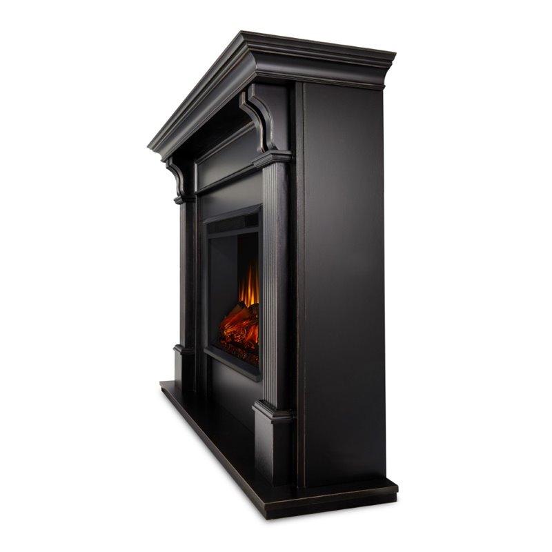 Real Flame Ashley Electric Fireplace in Black Wash