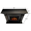 Real Flame Ashley Electric Fireplace in Black Wash