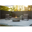 Real Flame Idledale Propane Fire Bowl for Outdoors in Glacier Gray