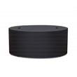 Real Flame Aegean Round Contemporary Steel Propane Fire Table in Black