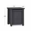 Real Flame Ortun Modern Metal/Plastic Propane Tank Cover in Gray