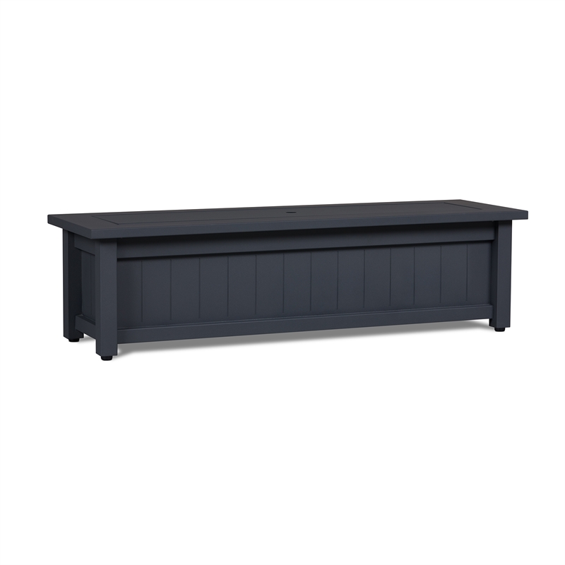 Real Flame Ortun Modern Rectangle Metal Propane Fire Table in Gray