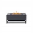 Real Flame Blake Metal Propane Fire Table with Conversion Kit in Slate Gray