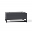 Real Flame Blake Metal Propane Fire Table with Conversion Kit in Slate Gray