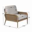 Real Flame Morro All-Weather Wicker Outdoor Lounge Chair in Natural
